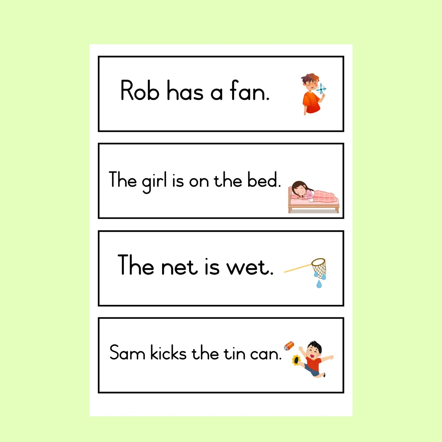 CVC Sentences