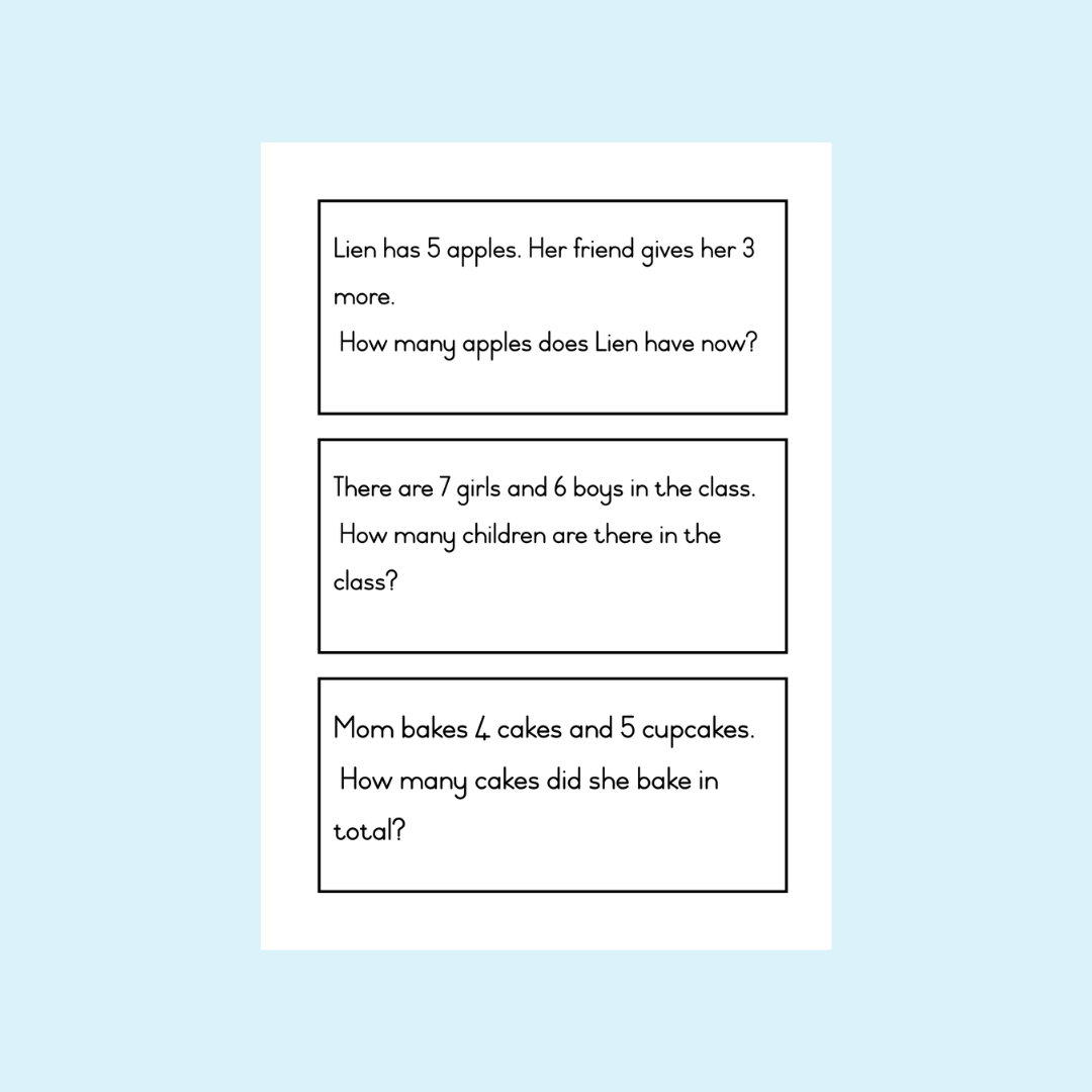 Word Sum Flashcards