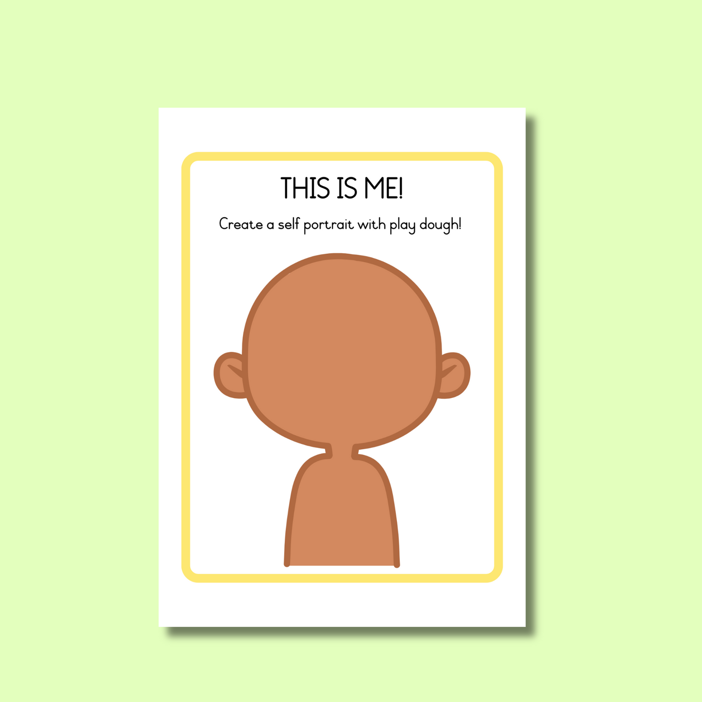 This is ME! Play Dough Mats