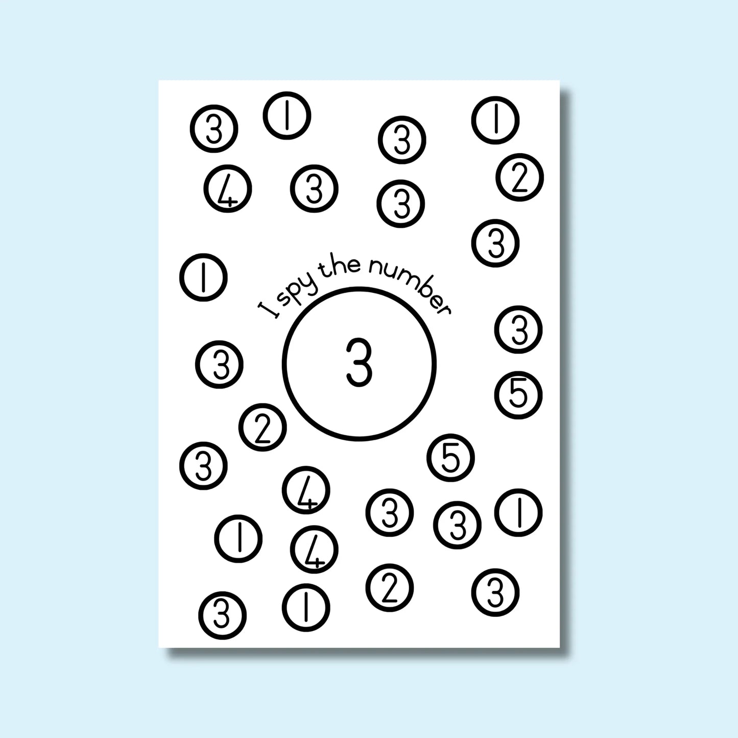 I sy number...(Play Dough Mats)