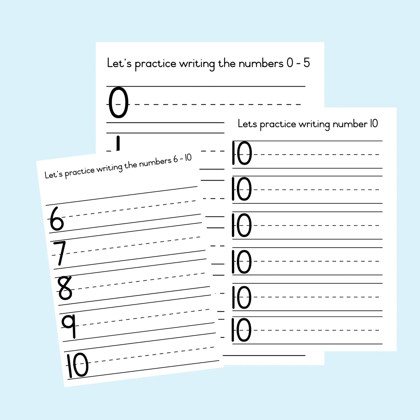 Let's practice writing numbers