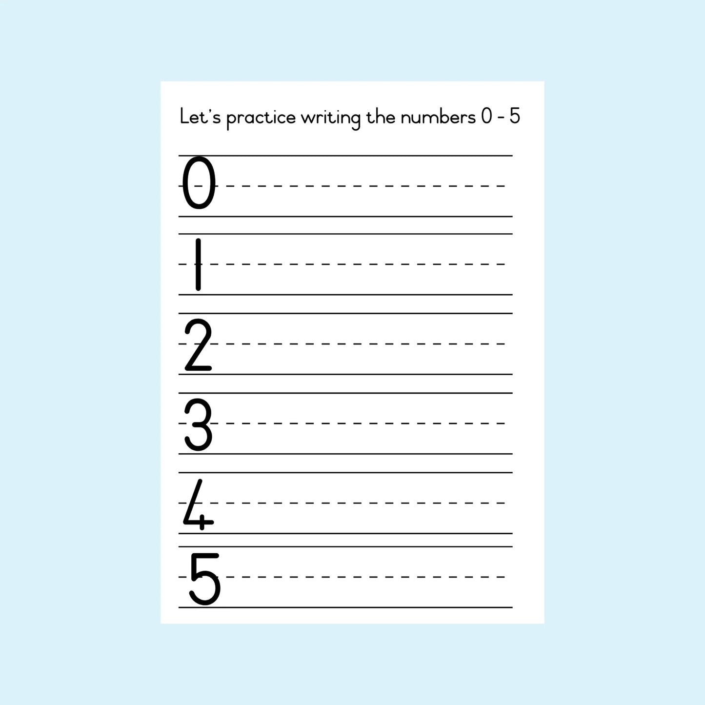 Let's practice writing numbers