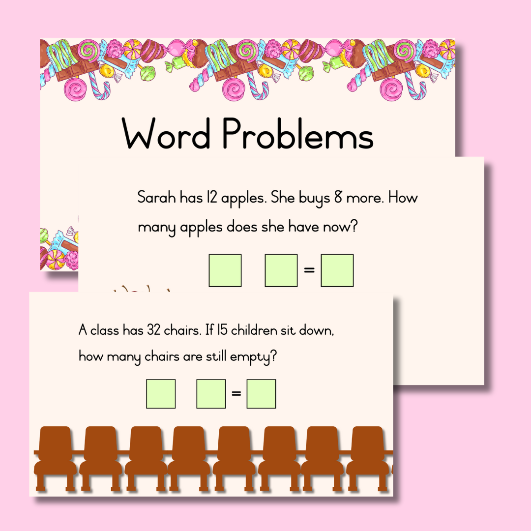 Word Problems PowerPoint (Numbers 1 to 50)