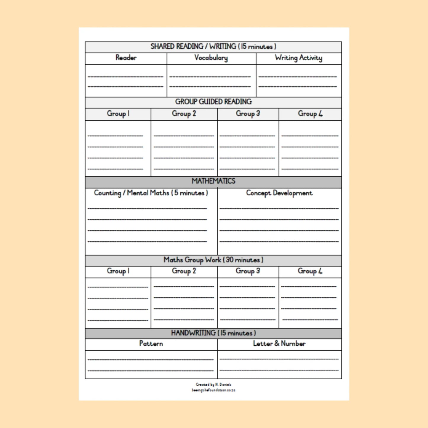 DAILY PLANNER (SIMPLICITY)