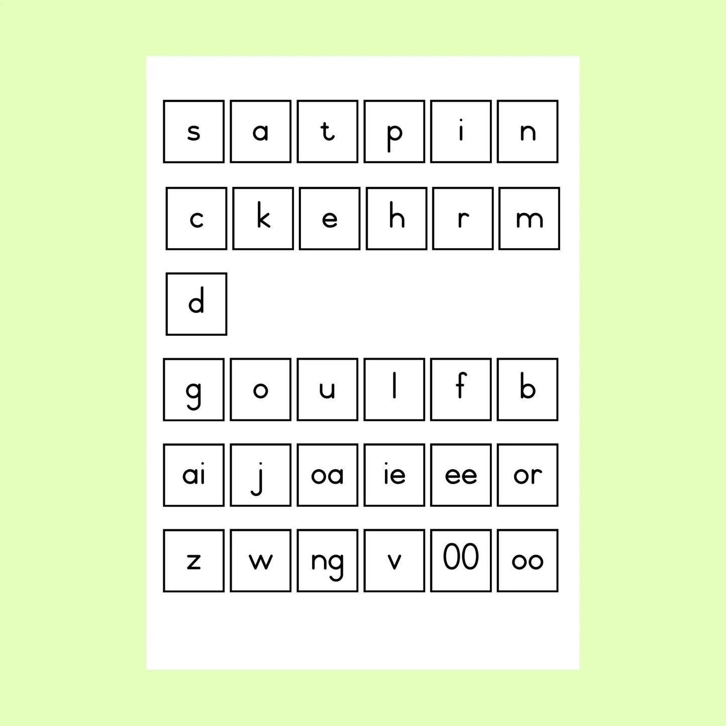 I CAN build words