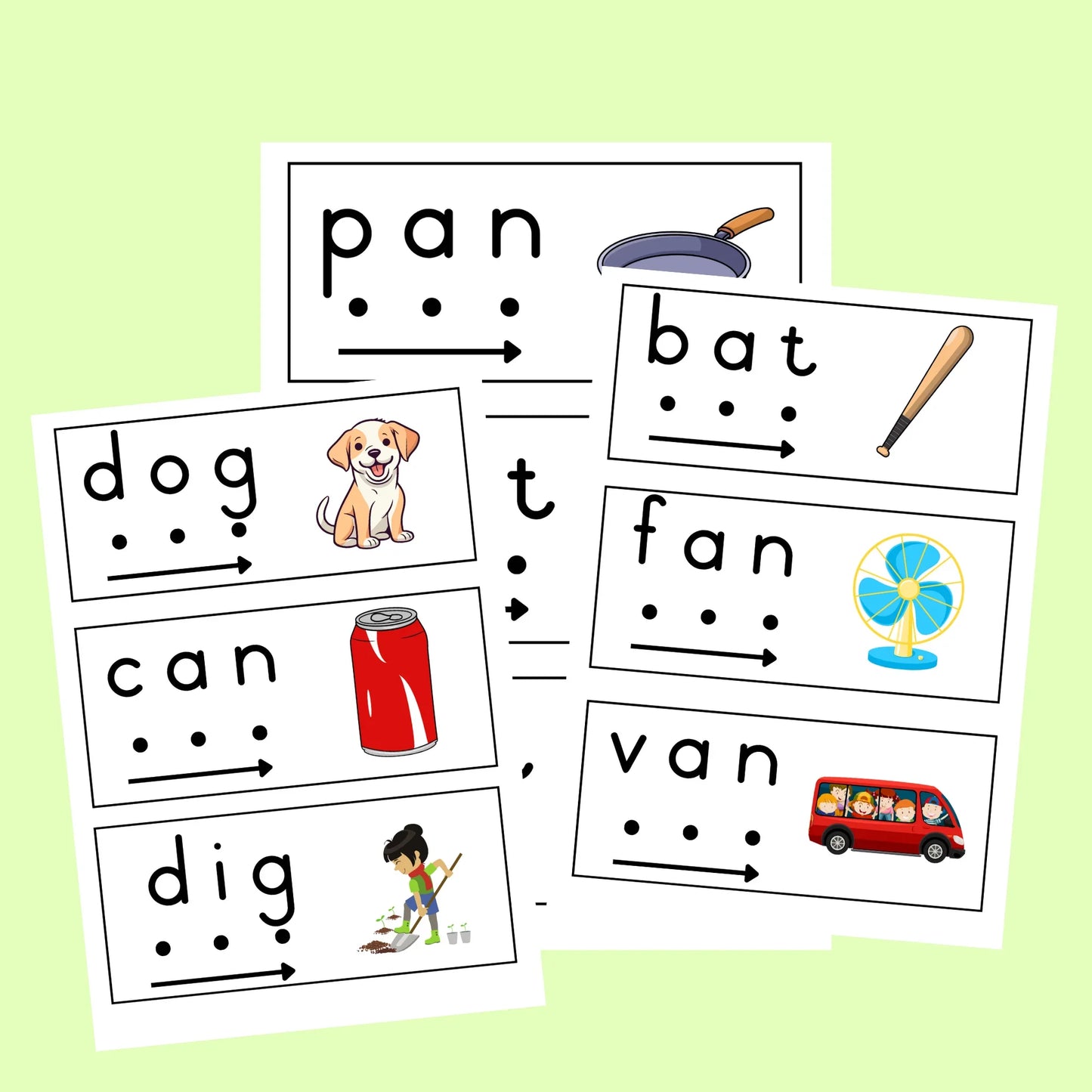 CVC Reading Cards