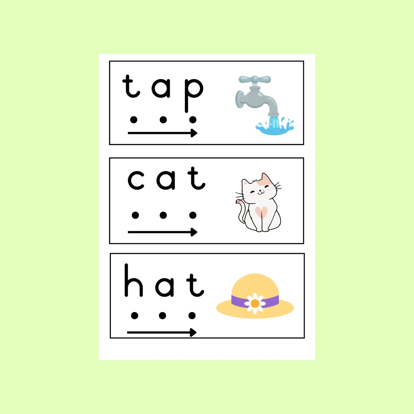 CVC Reading Cards