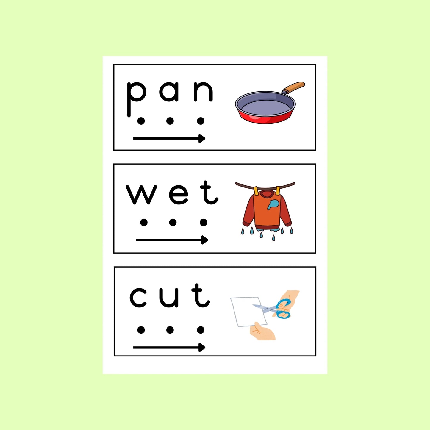 CVC Reading Cards