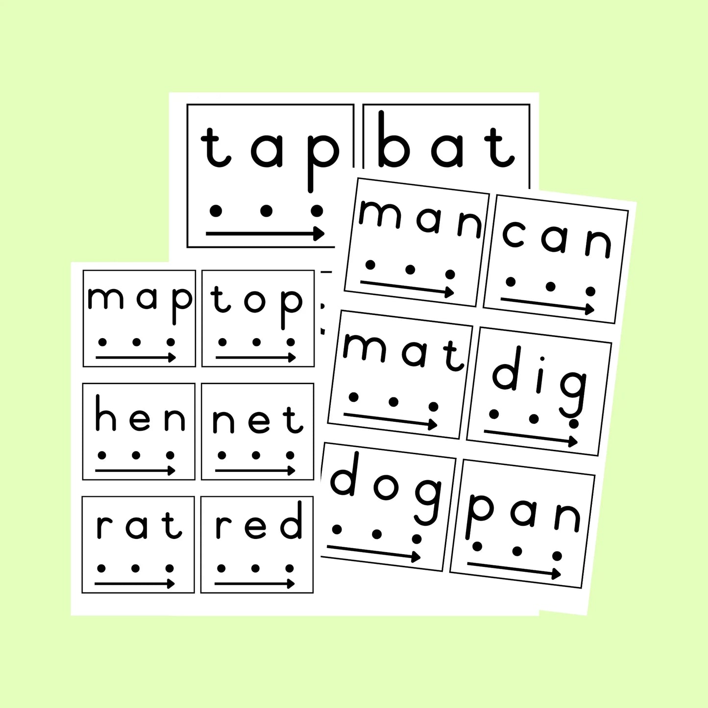 CVC Reading Cards