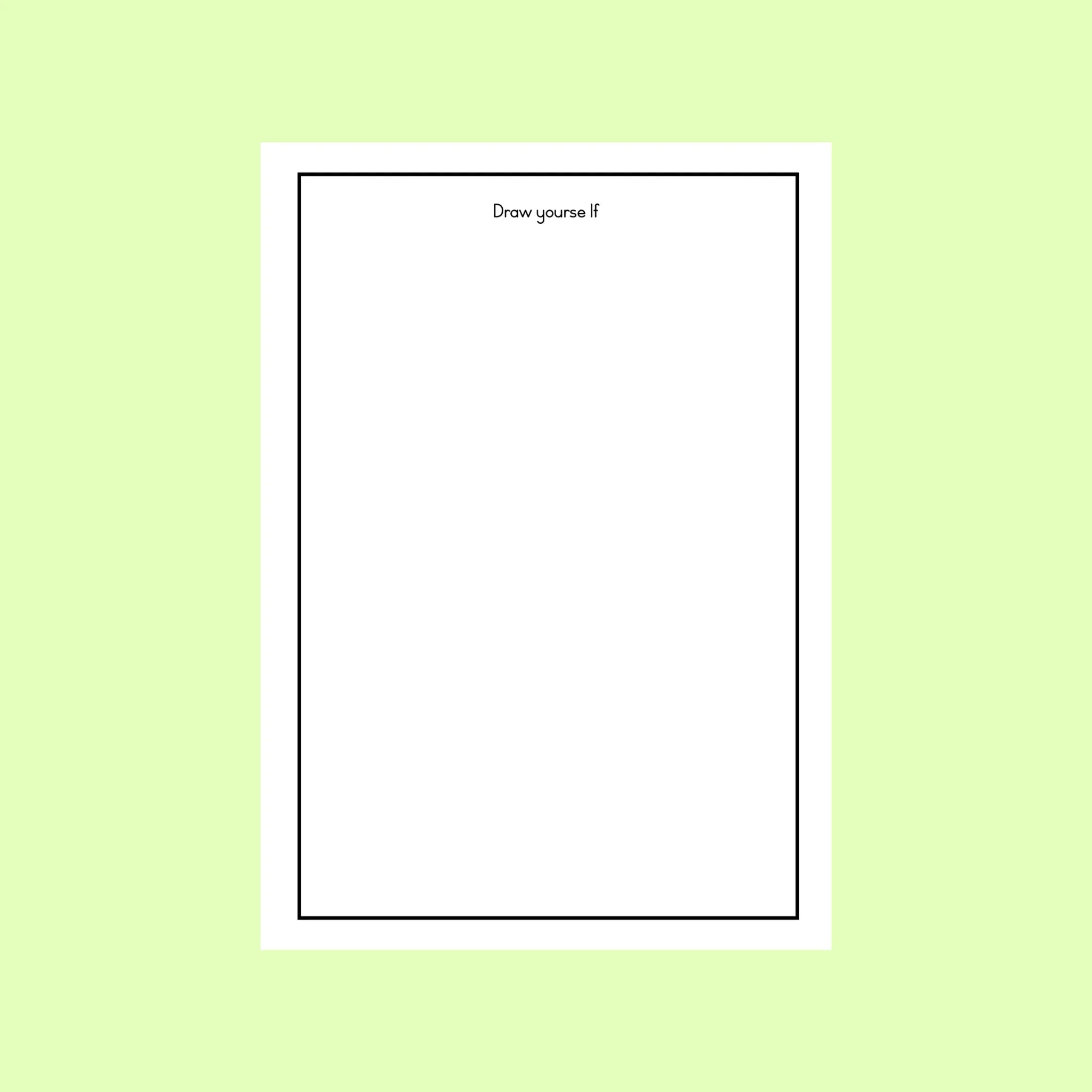 Draw yourself template Beeing The Foundation