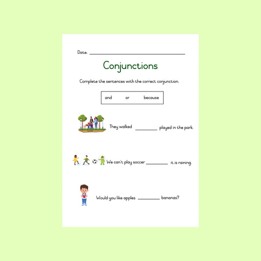 Conjunctions Writing Task Writing – Beeing The Foundation