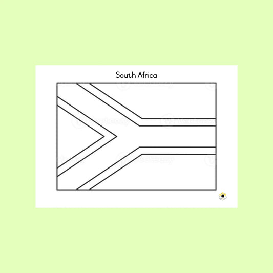 South African Flag colouring (FREE)