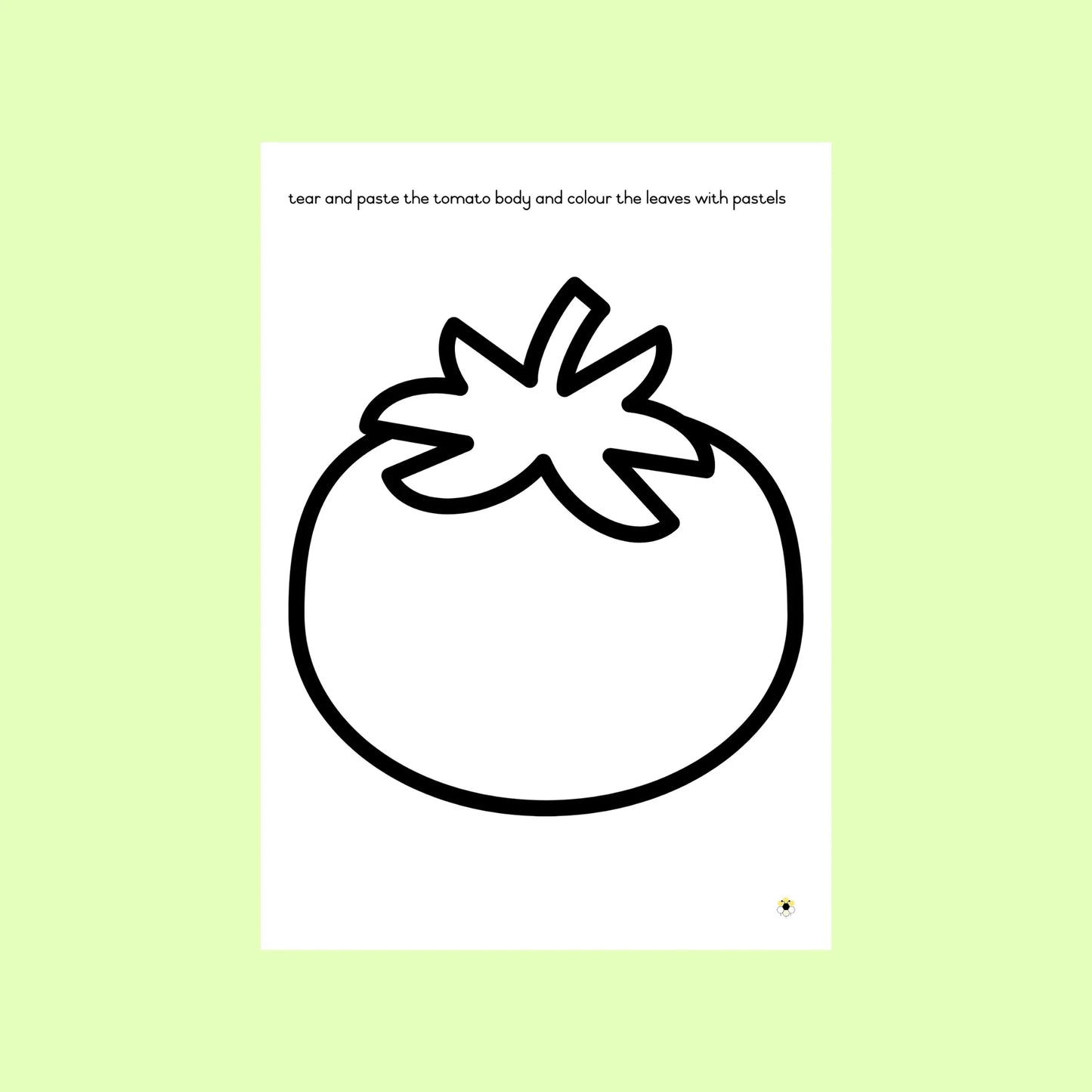 Tear and Pasting Tomato (FREE)
