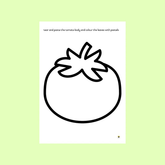 Tear and Pasting Tomato (FREE)