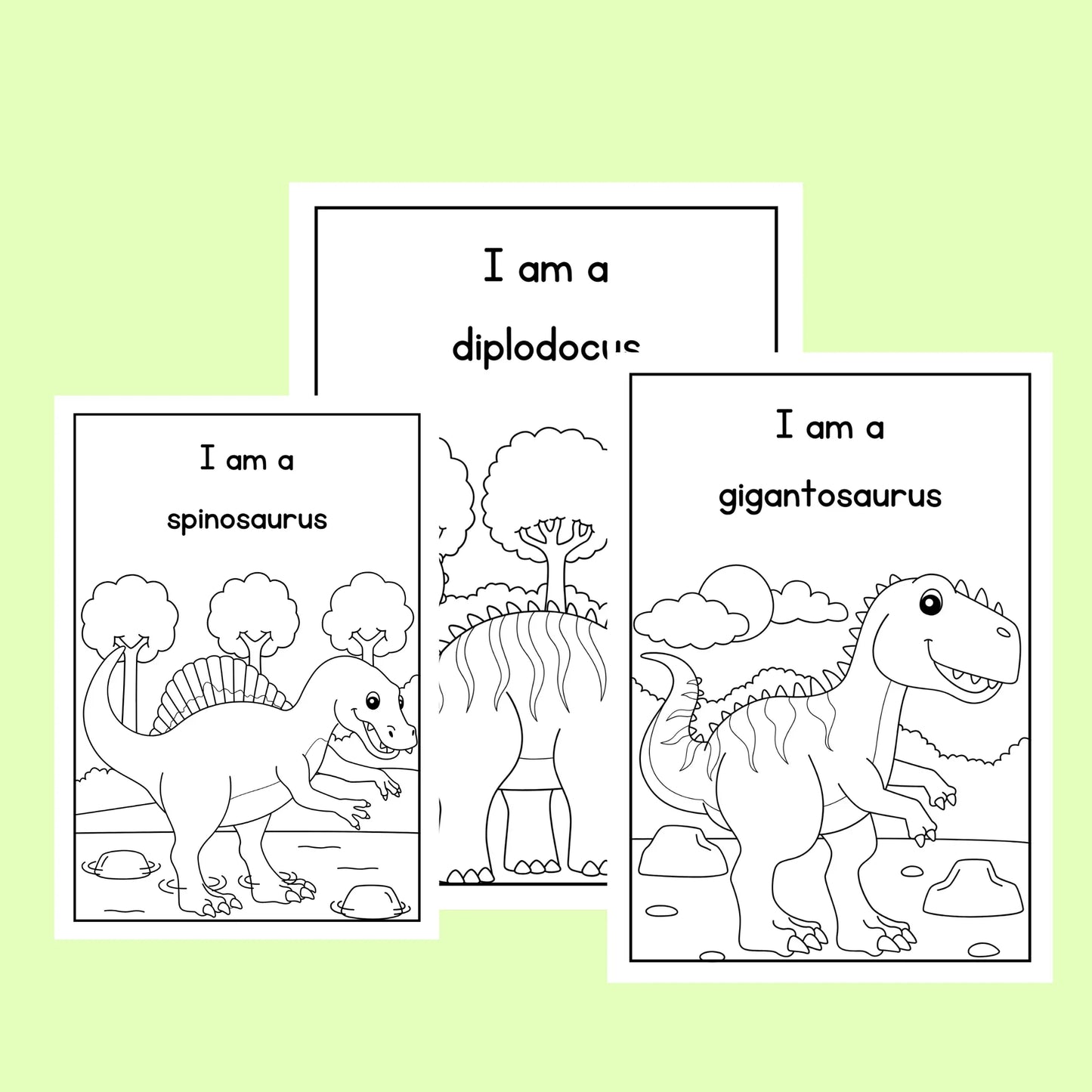 Dinsoaur colouring pages (FREE)