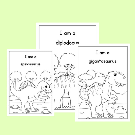 Dinsoaur colouring pages (FREE)