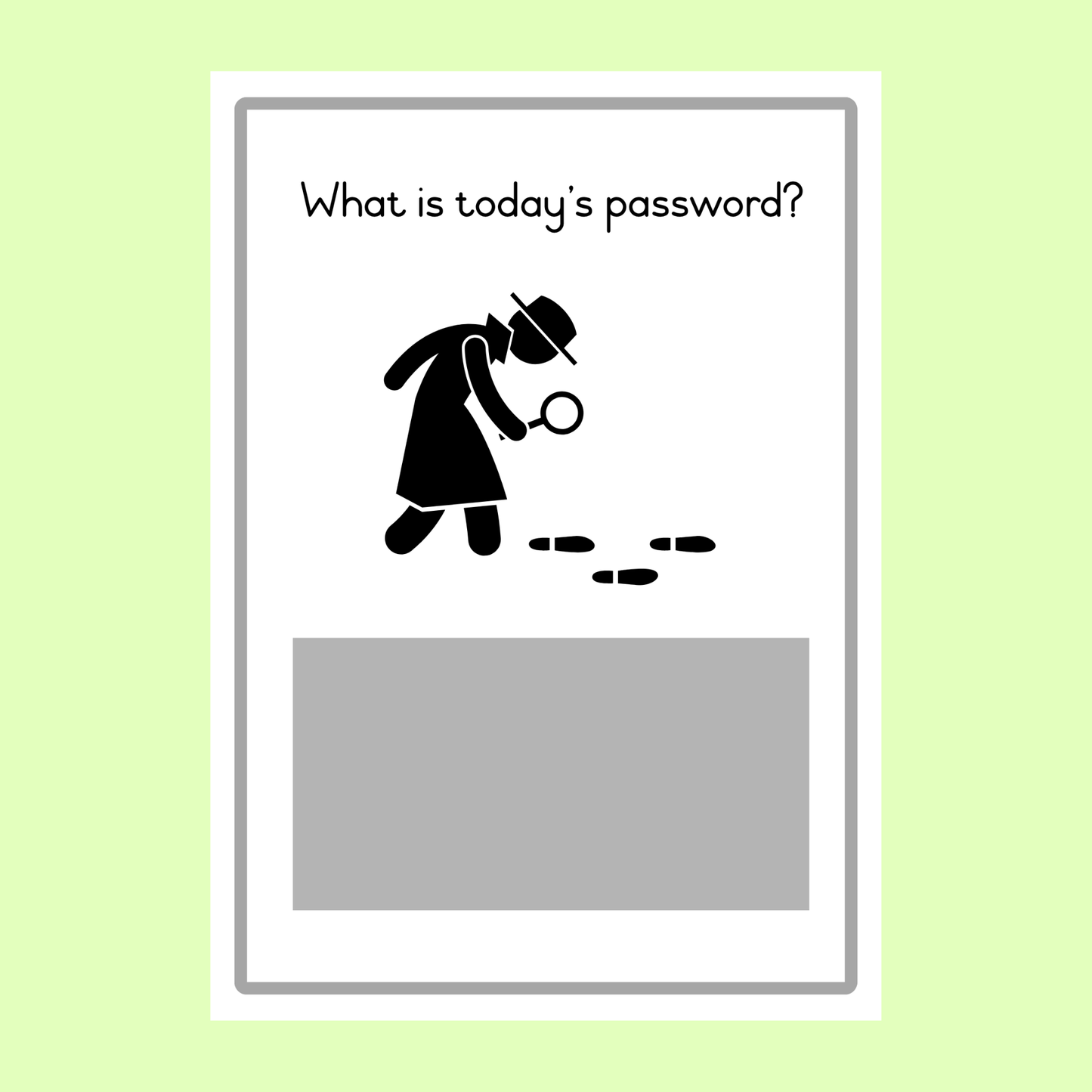 What's The Today's Password