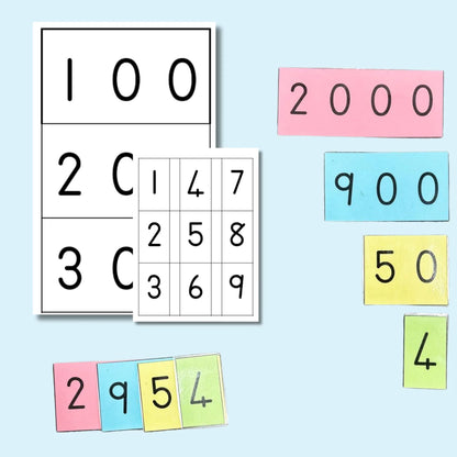 Place Value Flashcards / Plekwaarde Flitskaarte