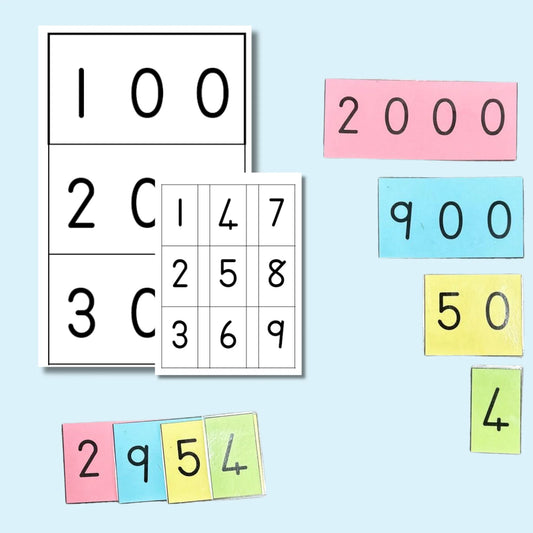 Place Value Flashcards / Plekwaarde Flitskaarte