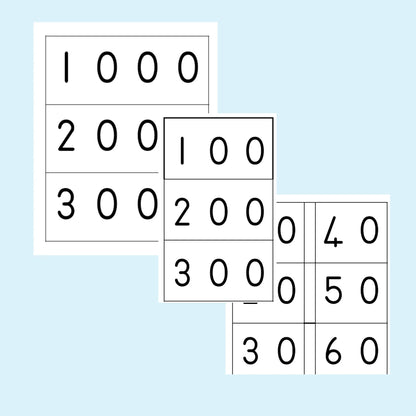 Place Value Flashcards / Plekwaarde Flitskaarte