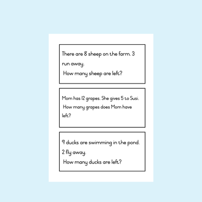 Word Sum Flashcards