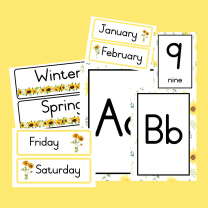 Sunflower Classroom Theme