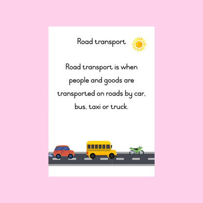 Types of Transport Posters