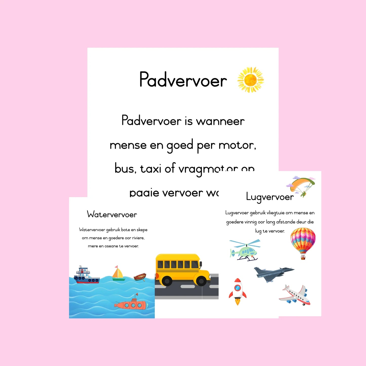 Tipes Vervoer Muurkaarte