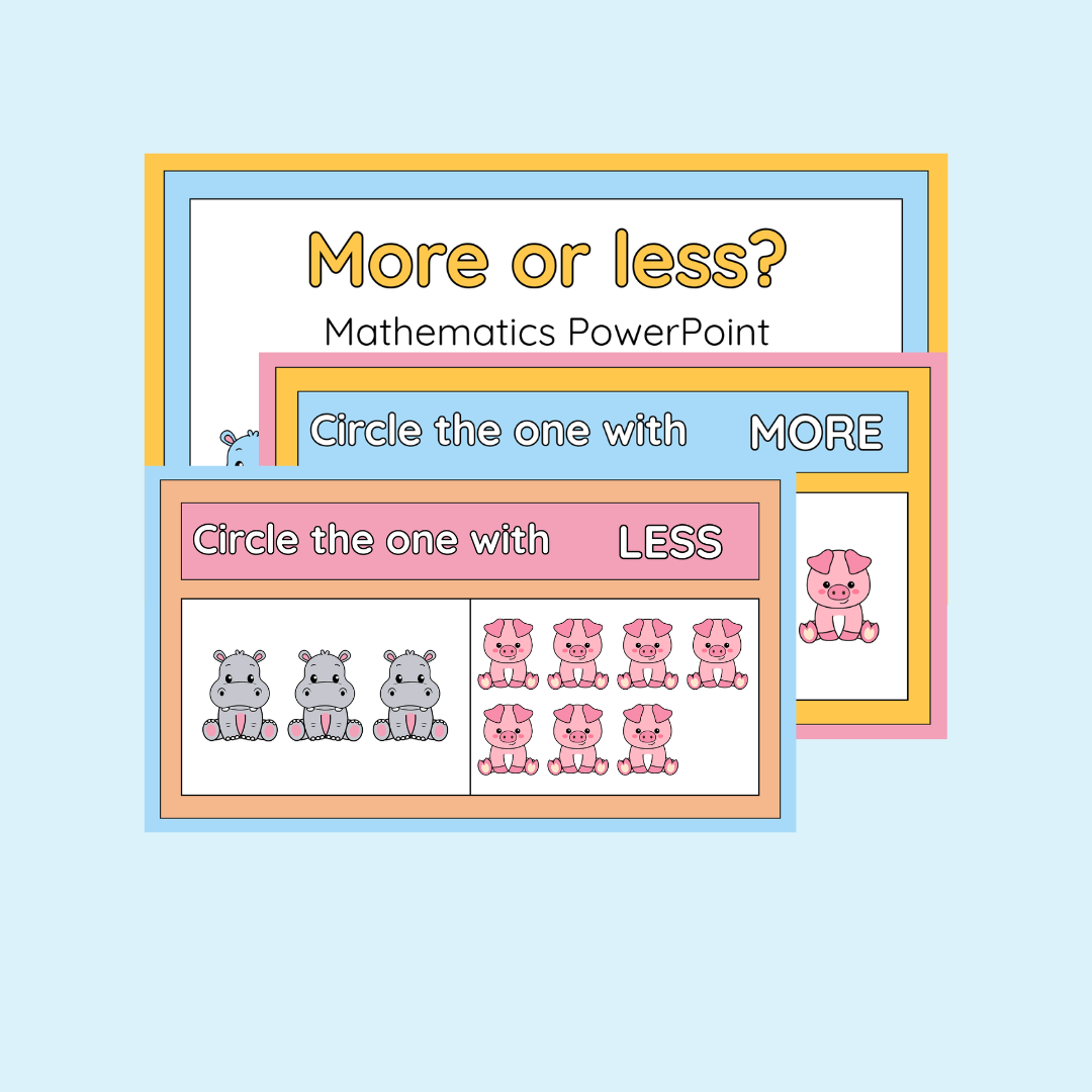 More and Less Powerpoint