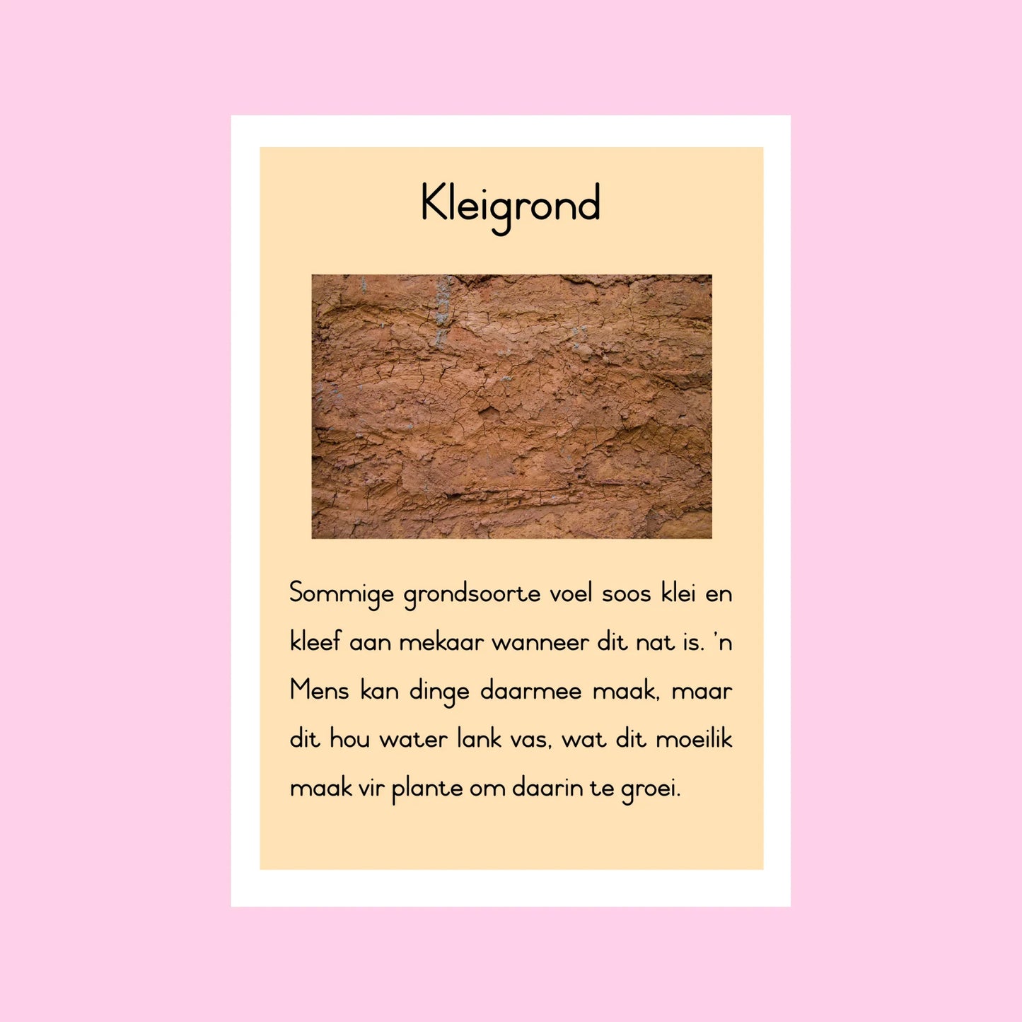 Tipes Grond Muurkaart
