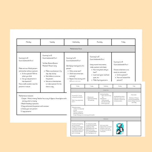 Winter Theme Lesson Plan