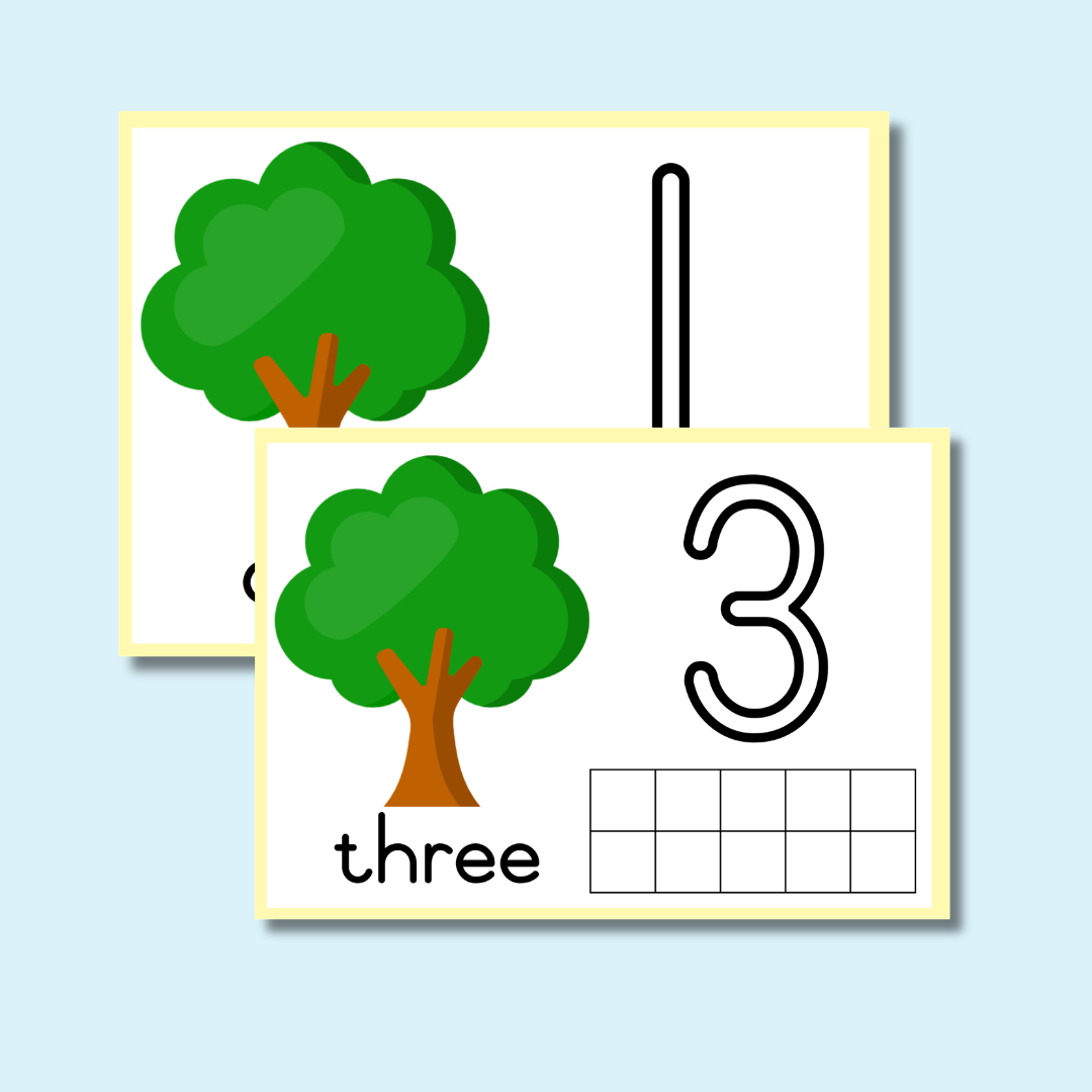 Number Play Dough Mats