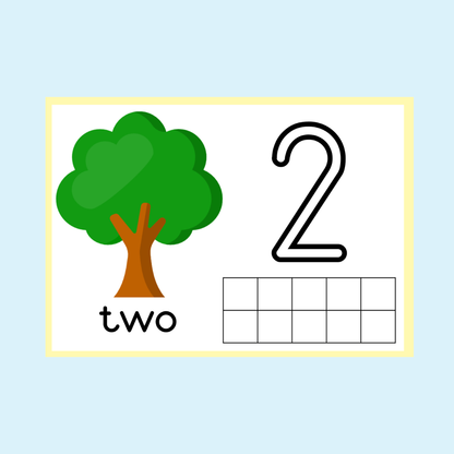 Number Play Dough Mats