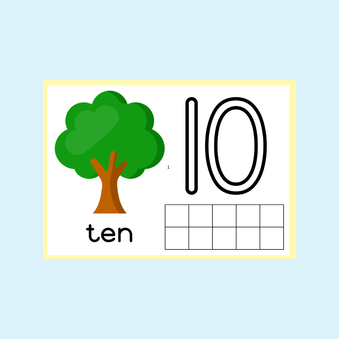 Number Play Dough Mats