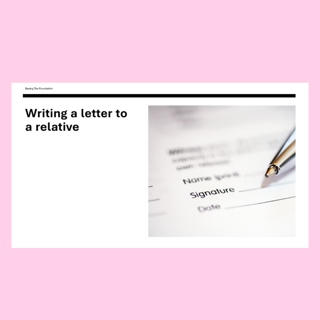 Writing A Letter PowerPoint