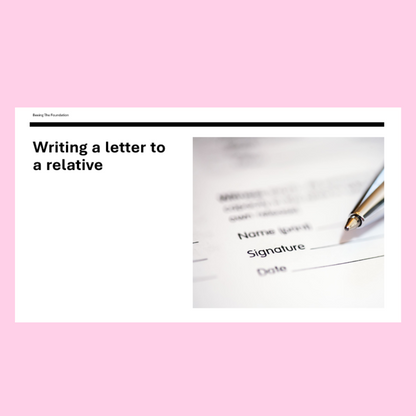 Writing A Letter PowerPoint