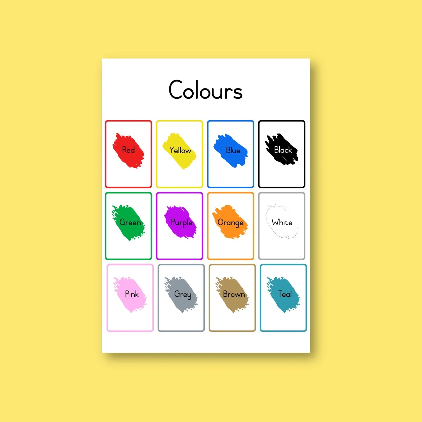 Colours Poster A3