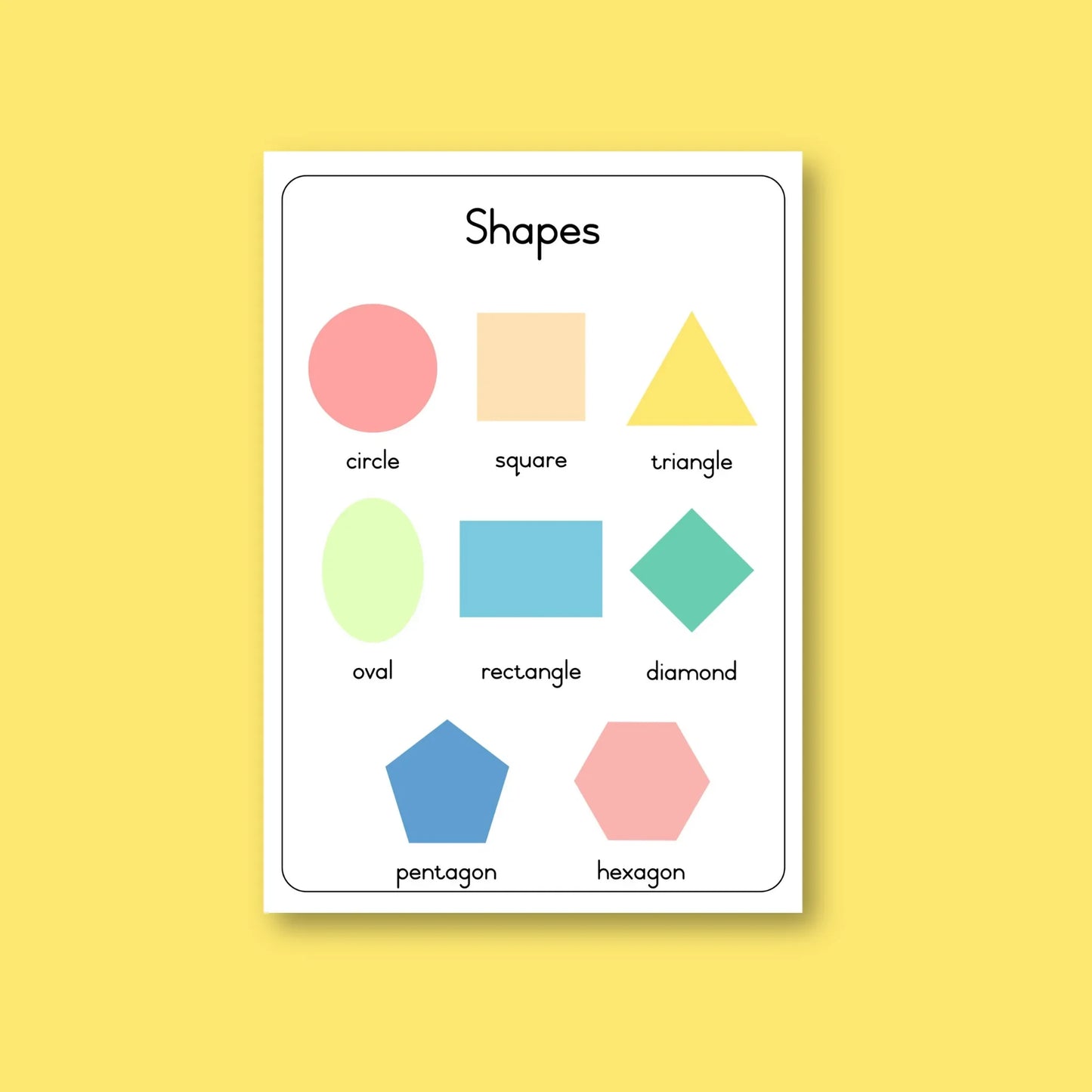 2D Shapes Poster