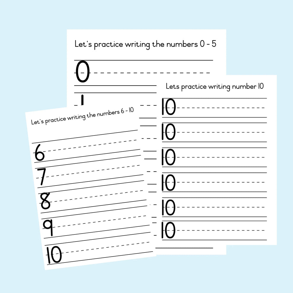 Writig Numbers Let's practice writing numbers – Beeing The Foundation