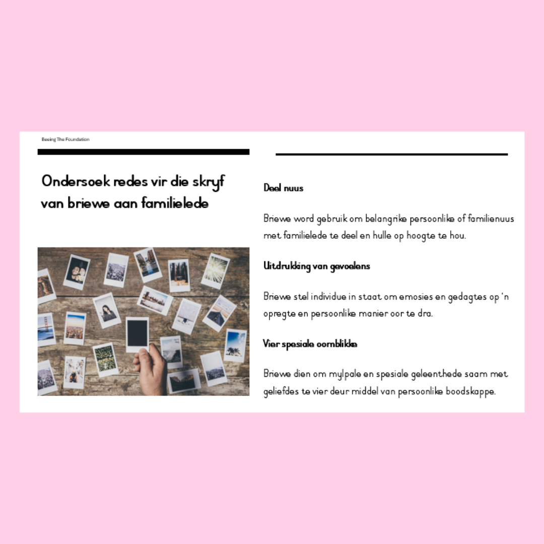 Skryf 'n Brief PowerPoint
