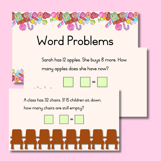 Word Problems PowerPoint (Numbers 1 to 50)
