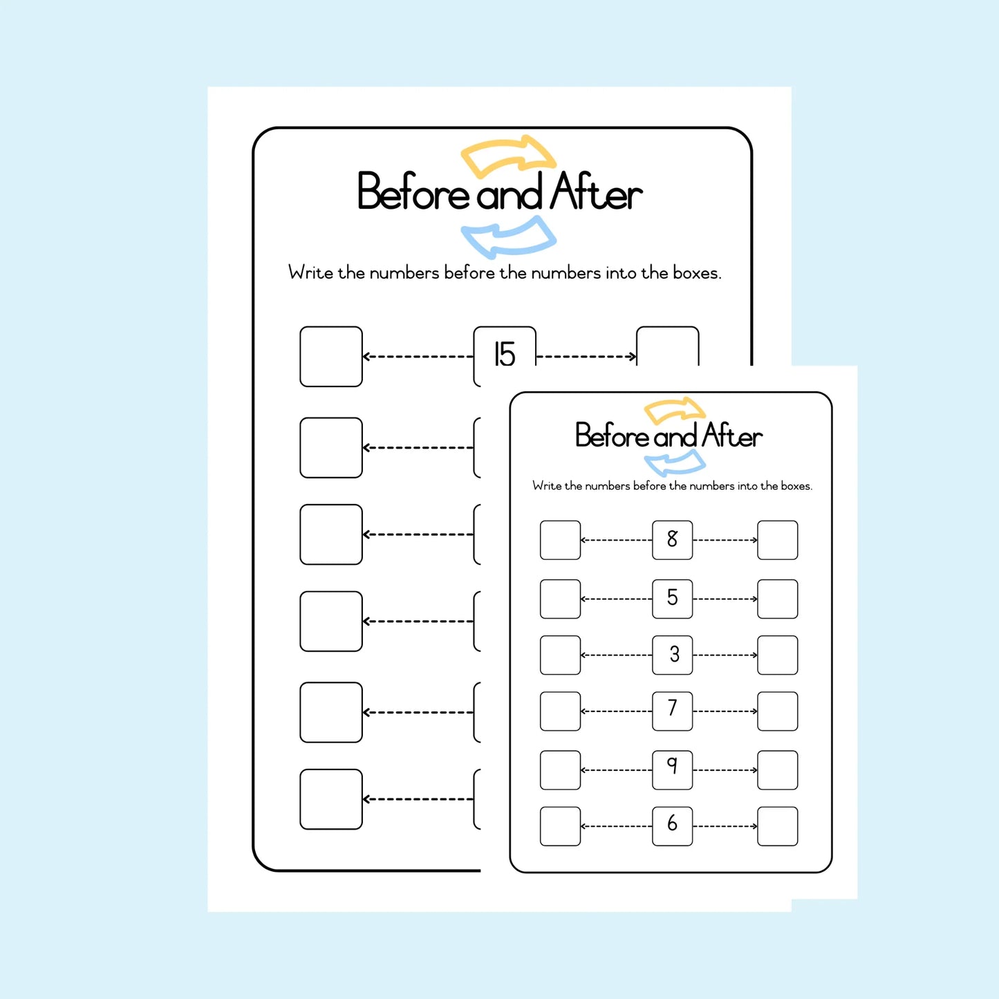Which comes before and after?