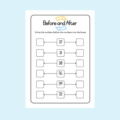 Which comes before and after?