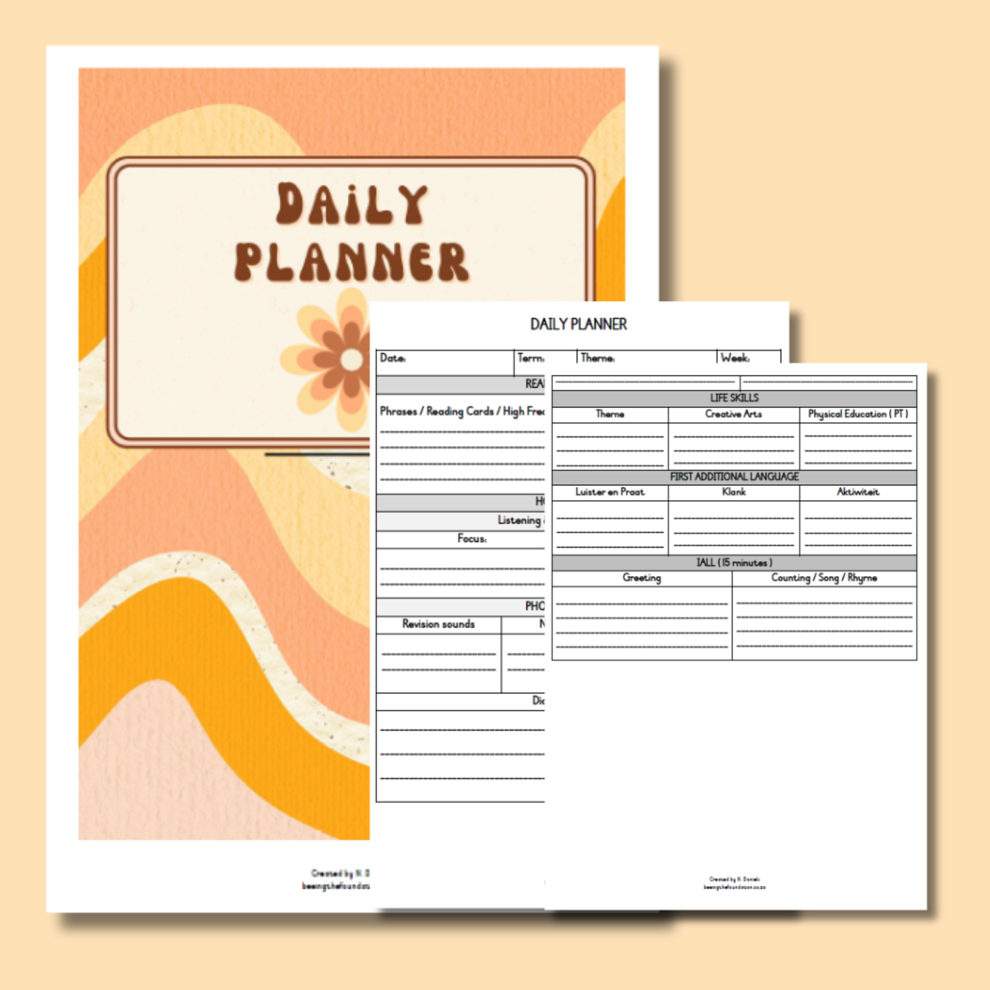 DAILY PLANNER (GROOVY)
