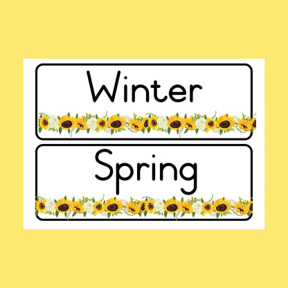 Sunflower Classroom Theme