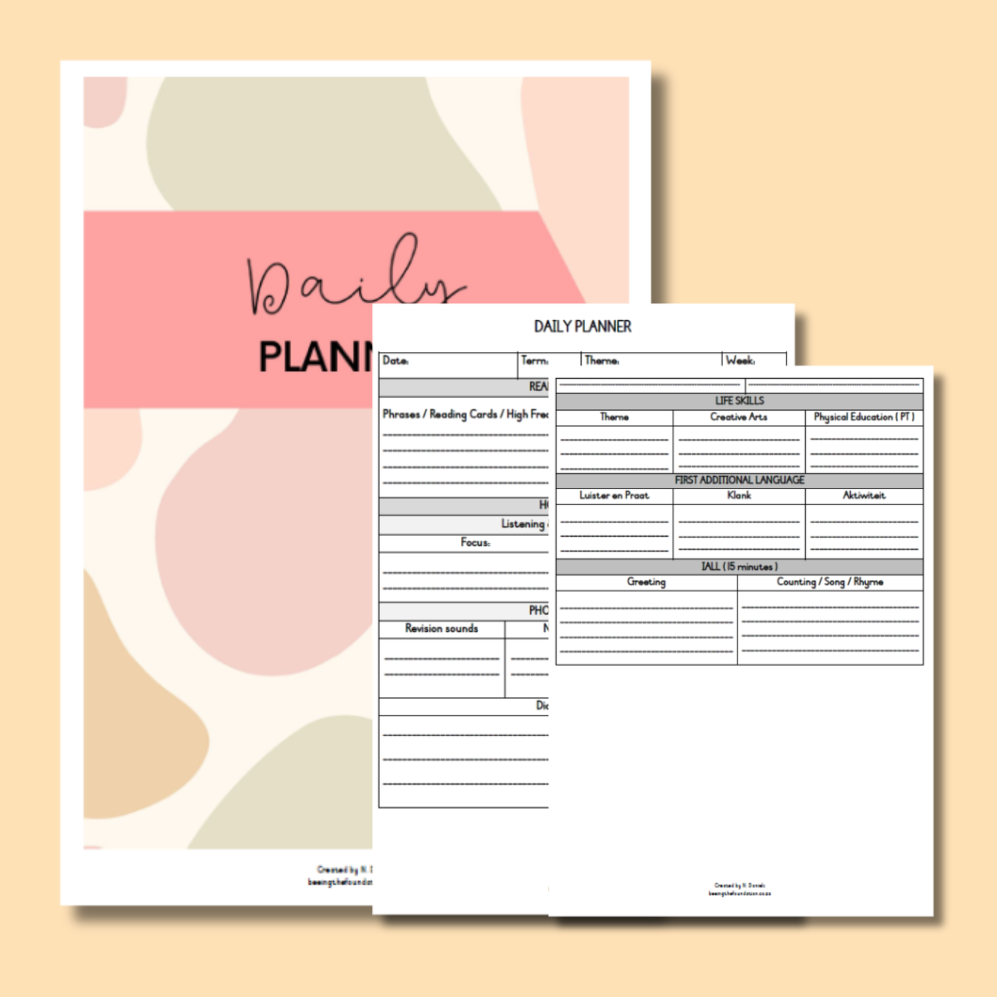 DAILY PLANNER (TURTLE)