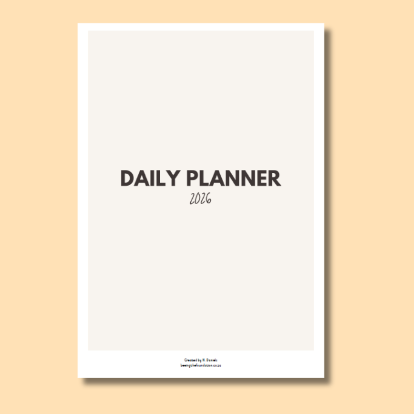 DAILY PLANNER (SIMPLICITY)