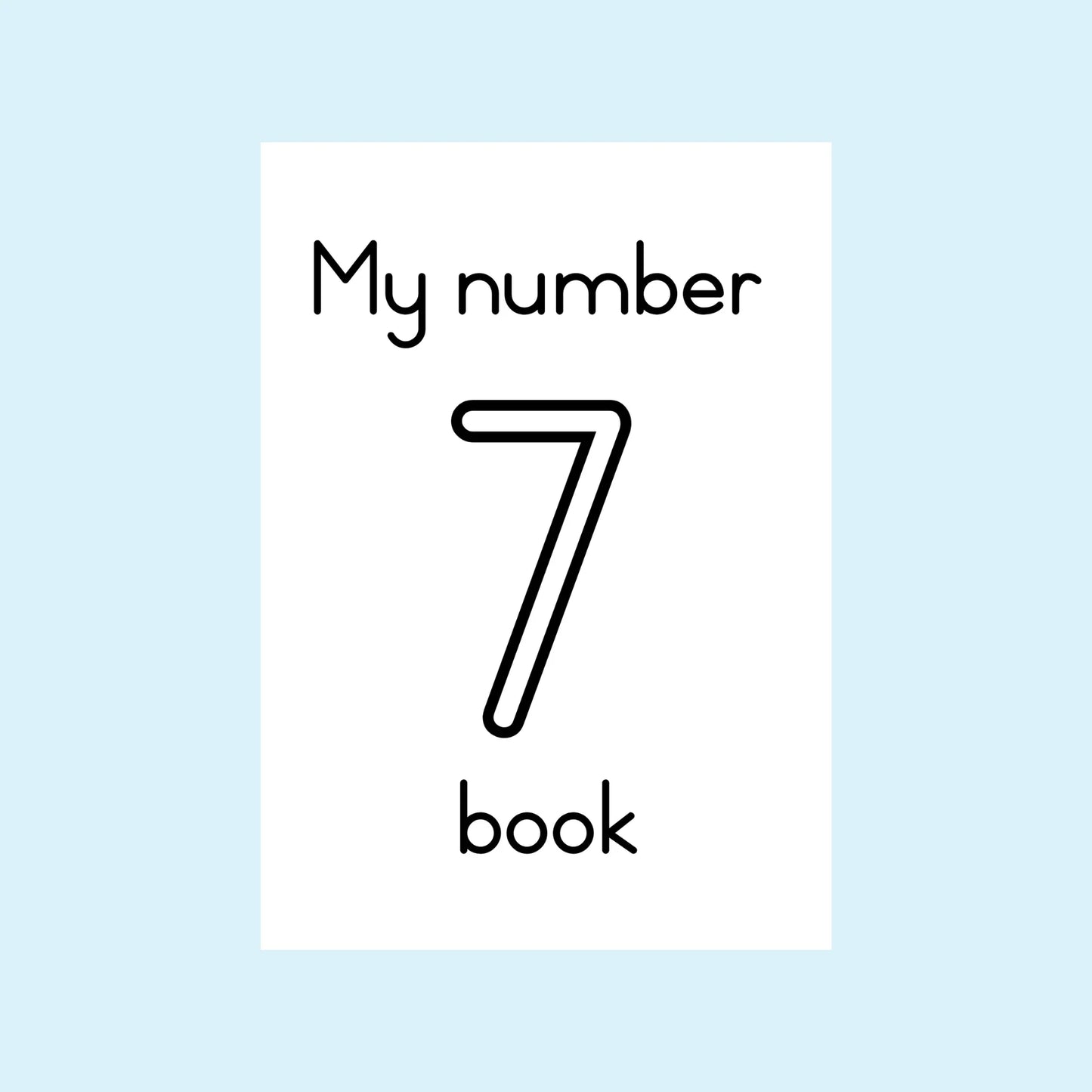 My number 7 book