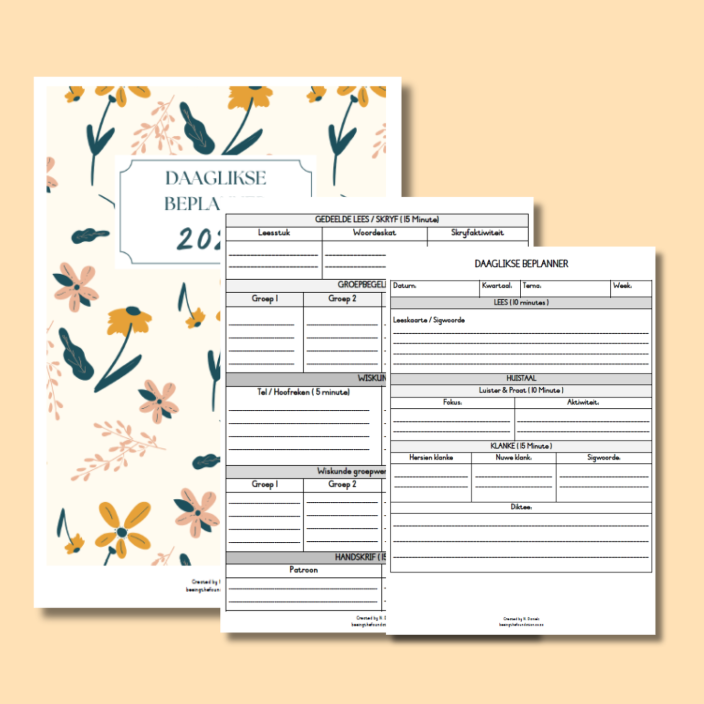 DAAGLIKSE BEPLANNER (BLOMME)
