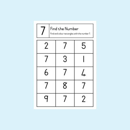 My number 7 book